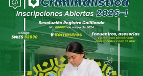 Estudia la TECNOLOGÍA EN CRIMINALÍSTICA